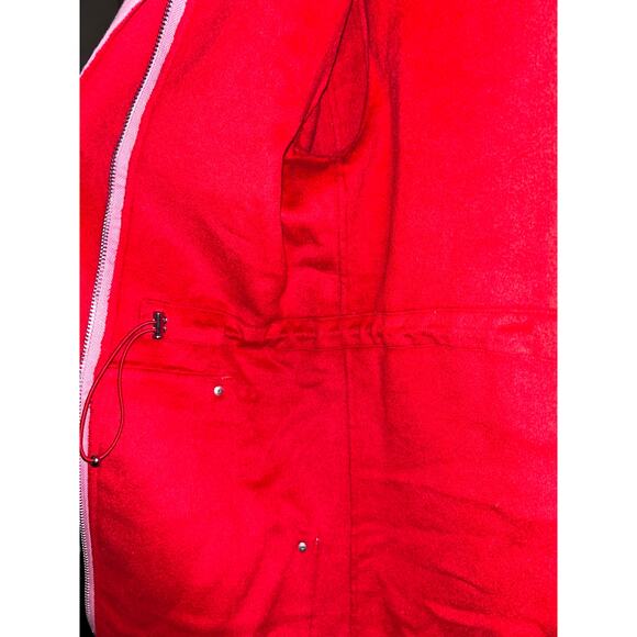 Desigual  Lenzy Winter Barbie Fun Playful Pink Red Wool Reversible Hoodie Coat - Picture 9 of 14